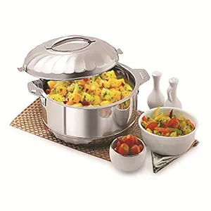 WARMEO Stainless Steel Casserole, Set of 1, 2500 ml, Silver