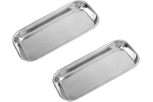 Bandeja de acero inoxidable laboratorio industrial - MissZM, se utiliza para almacenamiento de suministros de instrumentos la sala de operaciones cocina de fábrica, anticorrosión duradero