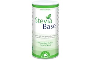 ‎DR. JACOB'S NEUE REZEPTUR: Dr. Jacob's SteviaBase I gesunde Süße* aus Panela-Vollrohrzucker, Stevia-Extrakt** und Isomalt mit Calcium & Magnesium I 50% weniger Zucker, doppelte Süßkraft I 400 g