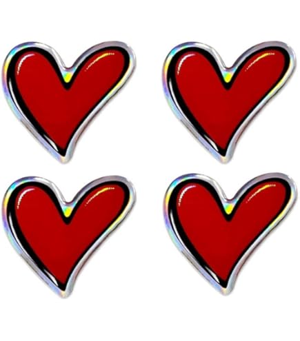 Adesivo 3D Cuore Quattroerre - 60x55mm, Con Resina Poliuretanica, Anti-UV, Brillante - Foto 9