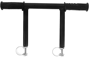Cabilock Accoudoirs de la poussette, accoudoir, extensions de poignée pour fauteuils roulants, guidon de vélo, rallonges de guidon de vélo, pièces de guidon de poussette, plastique noir