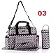Fashion Stylish 3pcs Baby Nappy Changing Bags Set Diaper Bag Thermal Holder 6 Designs 9004 (06-Blue Mosaic)