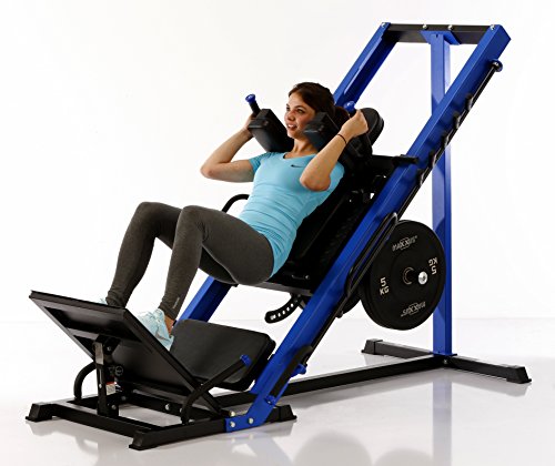 MAXXUS® 2in1 Beinpresse und Hackenschmidt Maschine. Extrem massive Stahlrahmenkonstruktion. Eine Beinpresse in solider Qualität für anspruchsvolle Sportler. - 2