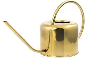 Kikkerland WC01 Gießkanne, Metall, Gold, 37.5 x 13 x 19.5 cm