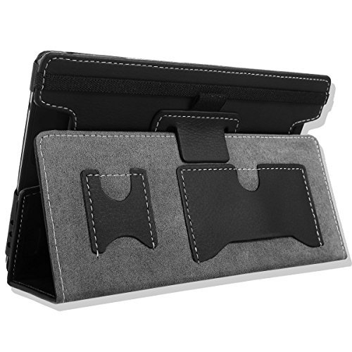MoKo PU Leder Ständer Hülle Schutzhülle Tasche Ledertasche Schale Smart Case für Amazon All New Kindle Fire HD 7 Zoll 2013 Gen Tablet,Schwarz (Nicht für Kindle Fire HD 7 2012/Fire HDX 7 2013) - 9