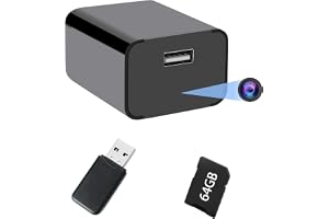UIKOP spionkamera dold kamera USB-laddningskamera 1080P HD med rörelsedetektion mörkerseende inomhus barnvaktskamera mi