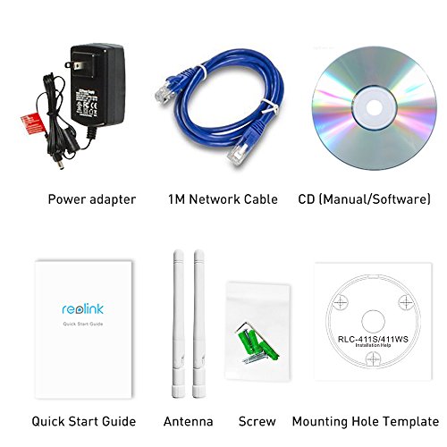 Reolink RLC-411WS-LB Wireless IP Camera, 4-Megapixel 1440P Wireless Security 2.4G/5.8G Dual Mode Wifi Outdoor Bullet, 4X Optical Zoom, Built-in 16GB Micro SD Card,2560×1440, Night Vision 80-110ft - 7