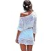 Produktbild Frauen-Art- und Weisespitze-Badebekleidungs-Ineinander greifen strickte Häkelarbeit-Abdeckungs-Strand-Kleid CB003
