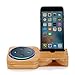 Price comparison product image Echo Speaker Stand, Bamboo Wooden Speaker Stand Phone Stand for Echo Dot, Echo Plus, iPhone, Samsung, LG, HTC, Nokia and other Smartphones