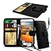 Price comparison product image N4U Online® Clip On PU Leather Wallet Case Cover & Earphone For Xiaomi Redmi Note 4G - Black