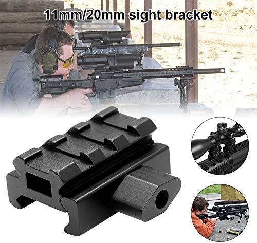 Crazywind Mini Quick Release 0.5 Inch Low Profile 3 Slot Riser Mount 20mm Picatinny Rail AR-15 Accessories