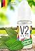 Produktbild V2 Vape E-Liquid Eukalyptus Menthol ohne Nikotin - Luxury Liquid für E-Zigarette und E-Shisha Made in Germany aus natürlichen Zutaten 10ml 0mg nikotinfrei