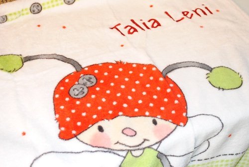 Wolimbo Flausch Babydecke mit Ihrem Wunsch-Namen und Motiv – personalisierte / individuelle Geschenke für Babys und Kinder zur Geburt, Taufe und Geburtstag – 75×100 cm für Mädchen und Jungen - 8