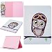 Produktbild iPad Pro 10,5 Wallet Fall Jessica, Premium Slim PU Leder Flip Cover [Stand Feature] Magnetverschluss Stoßfeste Schutzhülle Mit Kreditkartenfächer Und Geld Slot für iPad Pro 26,7 cm 2017 Modell eule