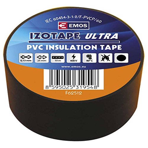 EMOS Isolierband PVC 25 mm / 10 m schwarz, 25/10 CERNA