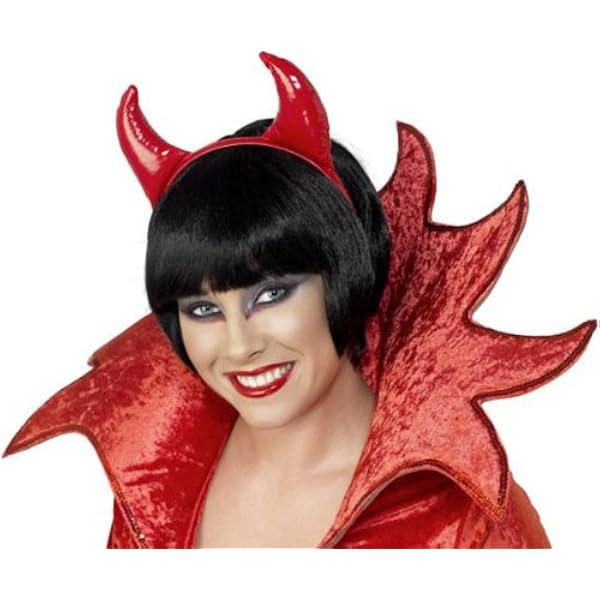 red pvc devil costume