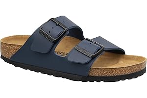 BIRKENSTOCK Unisex Arizona Birko-Flor skóra nubukowa szerokie klapki