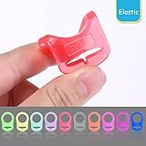 NUOLUX 10 Stück Baby Silikonring Adapter für Schnullerketten - 4