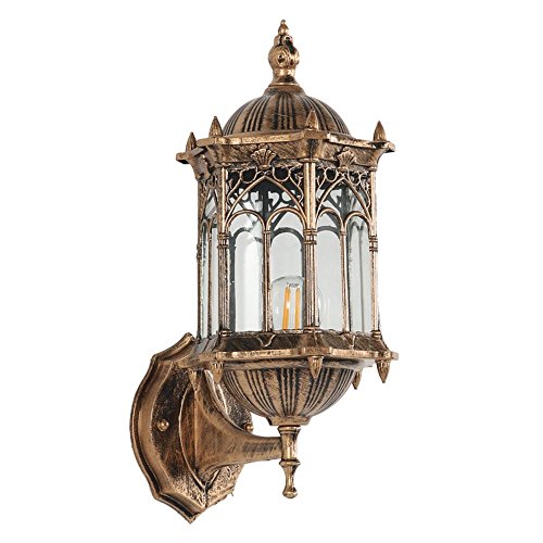 Xsj Vintage Wandleuchte Im Freien Wasserdicht Rostschutz E27 Wandlampe Garten Gateway Hof Korridor Villa Wohnwand Leuchtet