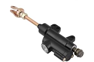 KIMISS pompa freno posteriore pit bike + Pompa idraulica del cilindro principale del freno posteriore per moto da cross ATV(nero)