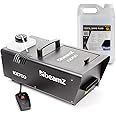 beamz Low Fog Machine with Fluid, Ground Fogger Dry Ice Smoke Effect, ICE700