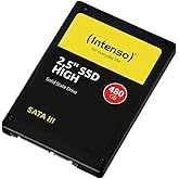 Intenso Interne 2,5" SSD SATA III High, 480 GB, 520 MB/Sekunden, Schwarz