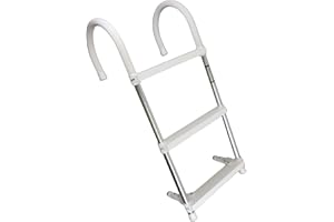 MIDMARINE Hook-over Aluminium Boat Boarding ladder 3 steps, Marine