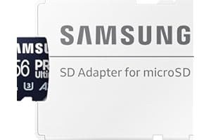 Samsung PRO Ultimate Tarjeta de Memoria MicroSD con Adaptador SD, 256 GB, 200 MB/s y 130 MB/s, UHS-I, C10, U3, V30, A2, 4K UHD, Apta para Smartphone, Tablet, GoPro, DJI Dron, Steam Deck (MB-MY256SA)