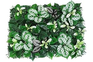 OYFFL Mur d'herbe Panneau de Fond Artificiel décoration intérieur extérieur intimité écran de haie Protection UV adapté à la fête de clôture (7)