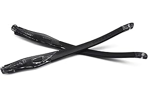 HKUCO Gambe di ricambio in gomma trasparente per telaio nero Oakley Crosslink Sweep/Switch Montatura per occhiali