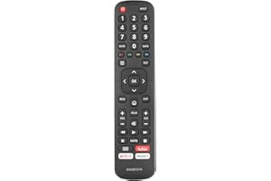 CTRLBETTER EN2BF27H Control Remoto Compatible Con Hisense TV H43A6120 H58A6120 H65A6120 H50A6140 58AE6000 55AE6000 MSD6586 50AE6030 H55AE6000 H43A6140 H50A6100 Sustitución Controlador Con YouTube Netflix Botones
