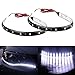 Produktbild Wuudi LED-Streifen, 30 CM15SMD, 12 V, wasserdicht, für Boot, Auto, Wohnmobil, Anhänger, Auto, Motorrad, Innenbeleuchtung, Außenbeleuchtung, 2 Stück, weiß, 30 cm