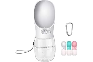 Cotop Dog Water Bottle for Dogs On the Go, Portable Dog Water Bottle, 350 ml, BPA-Free Dog Drinking Bottle to Go, Travel Drinking Bowl for Dogs, Small, Leak-Proof Water Dispenser, Pet Outdoor, Pure
