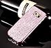 Produktbild EUWLY Schutzhülle für [Samsung Galaxy S7], Weiche Flexible Silikon Glitzer Überzug Schutzhülle Luxus Glitter Diamant Bling Shinning Glänzend Crystal Glanz Funkeln TPU Bumper Case Handyhülle Tasche Kristall Strass Diamant Rückseite Cover Kratzfest TPU Telefon-Kasten Handyhülle Handycover für Samsung Galaxy S7 + Blau Eingabestift Stylus Touch Pen-Diamant Rosa
