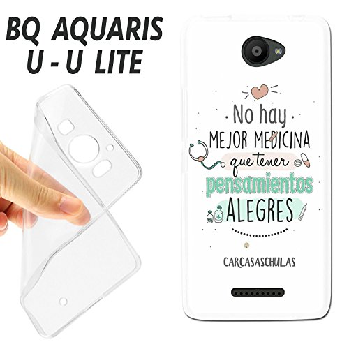 FUNDA CARCASA PROTECTOR DE CRISTAL OPCIONAL BQ AQUARIS U - U LITE FRASE NO HAY MEJOR MEDICINA QUE TENER PENSAMIENTOS ALEGRES K26 - CARCASA PROTECTOR reviews FUNDA CARCASA PROTECTOR DE CRISTAL OPCIONAL BQ AQUARIS U - U LITE FRASE NO HAY MEJOR MEDICINA QUE TENER PENSAMIENTOS ALEGRES K26 - CARCASA PROTECTOR
