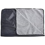 Allisandro Warme und Wasserdichte Decke für Haustier wie z. B. Hunde Oder Katzen, mit Reisetasche, Schwarz