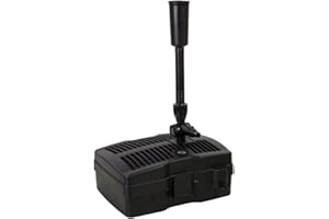 AquaForte GFU-5000 Pompe pour fontaine + 9W UV-C, Puissance 42W, Puissance max. Hauteur de refoulement 2 mètres, Max. Débit 2 m3 par heure, Débit max. Taille de l'étang 3,5 m3, Raccord 13/19/25 mm,