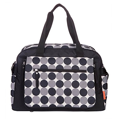 Allis Baby Changing Bag Luxury Nappy Bags, Black Circle