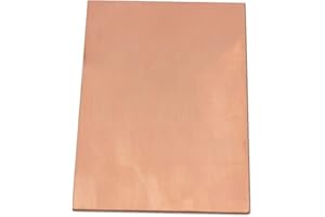 XMRISE Pure Cu Copper Plate Copper Sheet T2 Metal Sheet Copper Foil Cooling Industrial Materials 1.2mm Thick,100x150x1.2mm