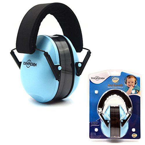 Preisvergleich Produktbild Toennesen Baby-Ohrenschützer Gehörschutz - Verstellbare Stirnband Ohrenschützer für Kinder Blau