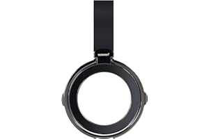 aceyoon Grand Anneau Téléphone Magnétique pour MagSafe Support Telephone Universel Rotation 360 Degrés Bague Telephone Protable avec Lanière Silicone Compatible avec iPhone 15 Pro Max, Android (Noir)