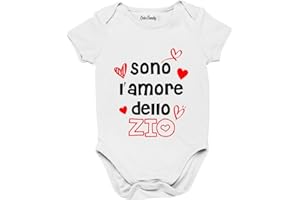 COLORFAMILY Body Neonato divertente Mamma Papà Nonno Nonna Zio Zia Sono l'amore idea regalo taglie da 0 a 24 mesi