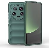Zore Xiaomi ile uyumlu Mi 13 Ultra Kılıf Esnek TPU Oyuklu Arka Y&uuml;zey Tasarımlı Zore Etnik Silikon Kapak Koyu Yeşil