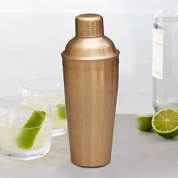 S'well Edelstahl Shaker-Set 450 Ml – Dreilagig Isoliert, Inkl. Jigger, Hält Cocktails Kalt, Metallisches Design, Nachhaltig