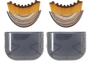 DOKRIN Brosses pour le corps,Masseur pour le menton, design ergonomique, outil de modelage du visage, poils naturels doux (2 pièces, grande taille, 8 cm)