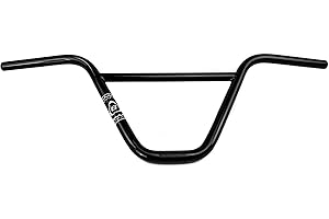 Manillar de la serie Eastern Bikes Atom, construcción 100% en Cromoly ligero (Negro Brillante, 9.25")