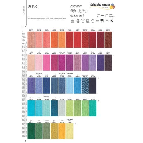 Schachenmayr Bravo – Farbe: Sand (08364) – 50 g / ca. 133 m Wolle - 3
