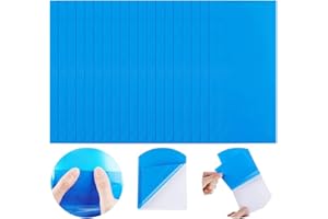 LICHENGTAI 20 Stück Selbstklebende Reparaturflicken Pool für Schwimmbäder, Reparatur-Pool-Flicken, PVC-Reparaturset Pool, Pool-Flicken, Selbstklebend Unterwasser, Klebe-Flicken Pool für Wasserbett, Pool, Blau