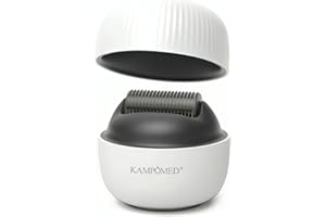 YŌKODERMA 0,63 MM Derma Roller für Haare, Kopfhaut und Bart: Microneedling mit 1400 Nadeln gegen Haarausfall und Geheimratsecken, Anti-Haarausfall Haarroller - KAMPŌMED