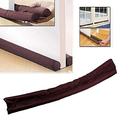 2 Pack Double Sided Twin Draft Guard Draught Excluder for Doors & Windows by Top Home Solutions